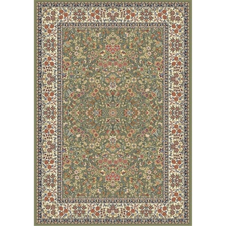 Ancient Garden 6 Ft. 7 In. X 9 Ft. 6 In. 57078-4444 Rug - Green/Ivory